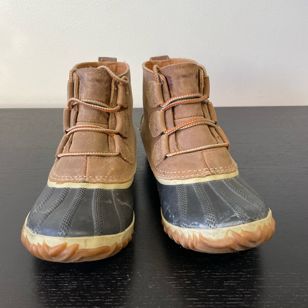 Sorel Women's N About Leather Rain Snow Boot 7